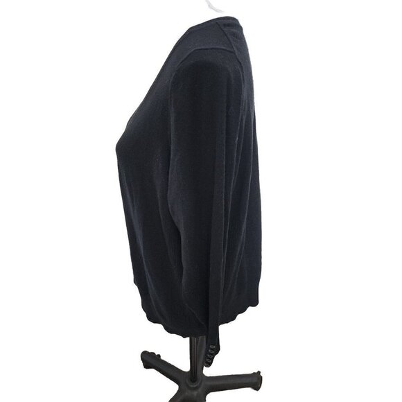 Lane Bryant Women's Sweater Size 22/24 3X Black V-Neck Long Sleeve  Top - Picture 3 of 8